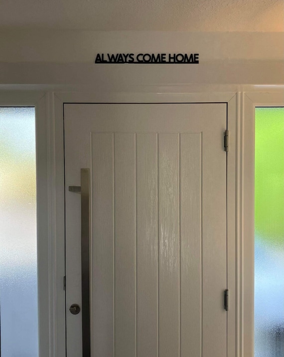 ALWAYS COME HOME Little Hippo Door Topper