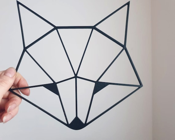 Cute Geometric Fox, nursey, children's bedroom décor