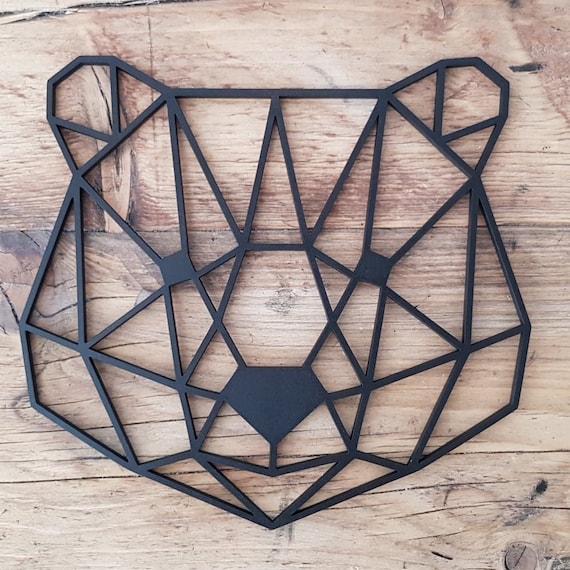 Cute Geometric Bear or Nursery or Bedroom