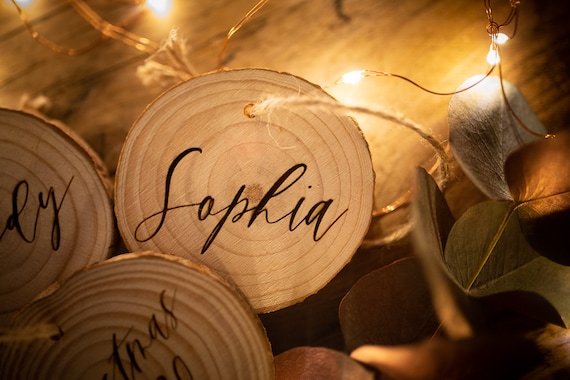 Personalised Wooden Slice Decoration