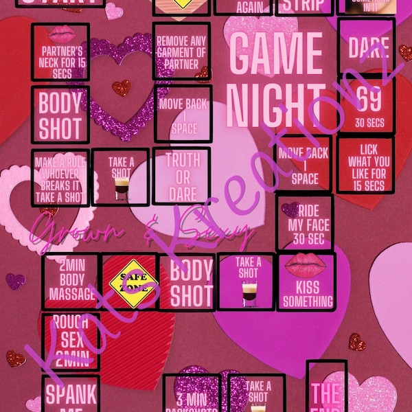 Naughty Board Games Etsy