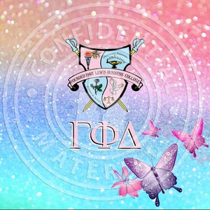 Gamma Phi tumbler design