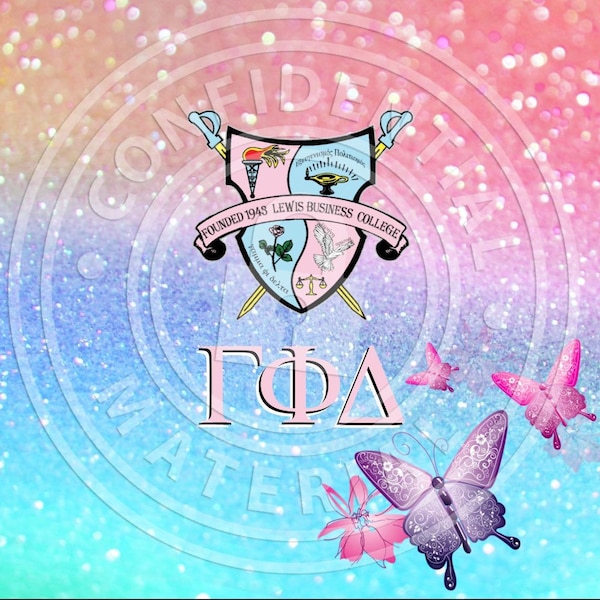 Gamma Phi tumbler design