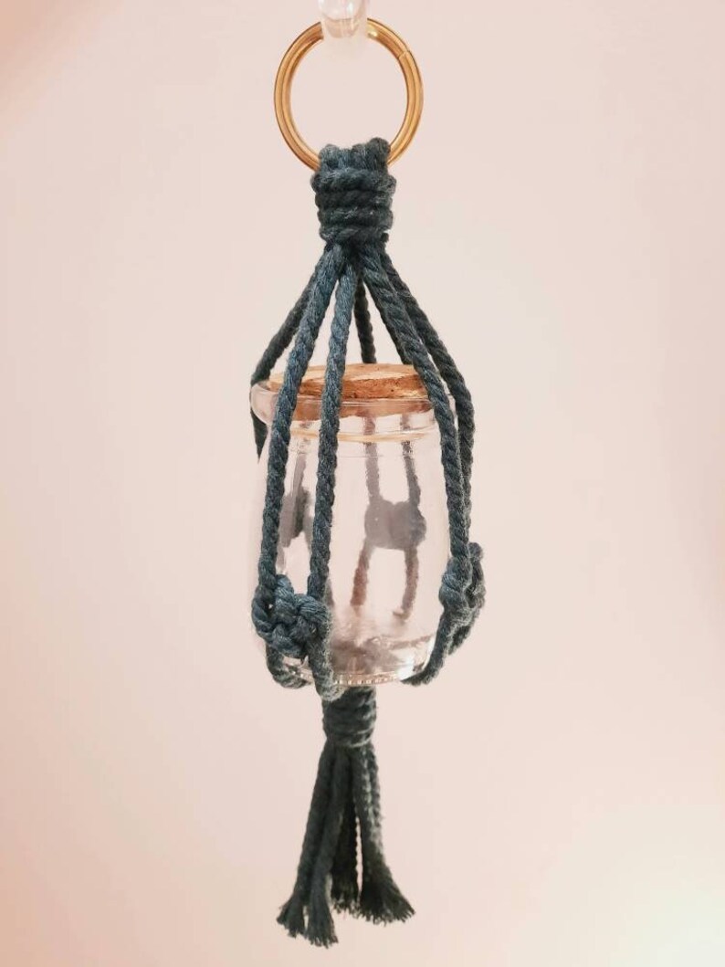 Tree Green Boho Home Decor Minimalist Natural Style Mini Macrame Hanger Gift Rope Plant Hanger 100/% Cotton