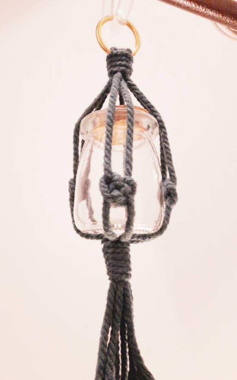 Tree Green Boho Home Decor Minimalist Natural Style Mini Macrame Hanger Gift Rope Plant Hanger 100/% Cotton