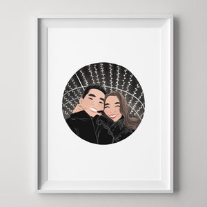 Custom couple portrait