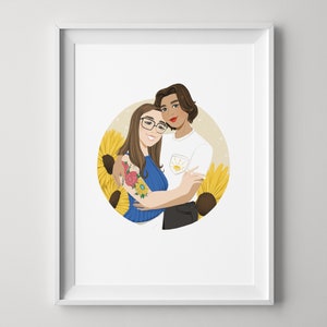 Custom LGBTQ wedding portrait