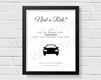 Uber Ride Window Sign Printable Uber/lyft Voucher, Need A Ride Sign, Digital Download, Personalized ...