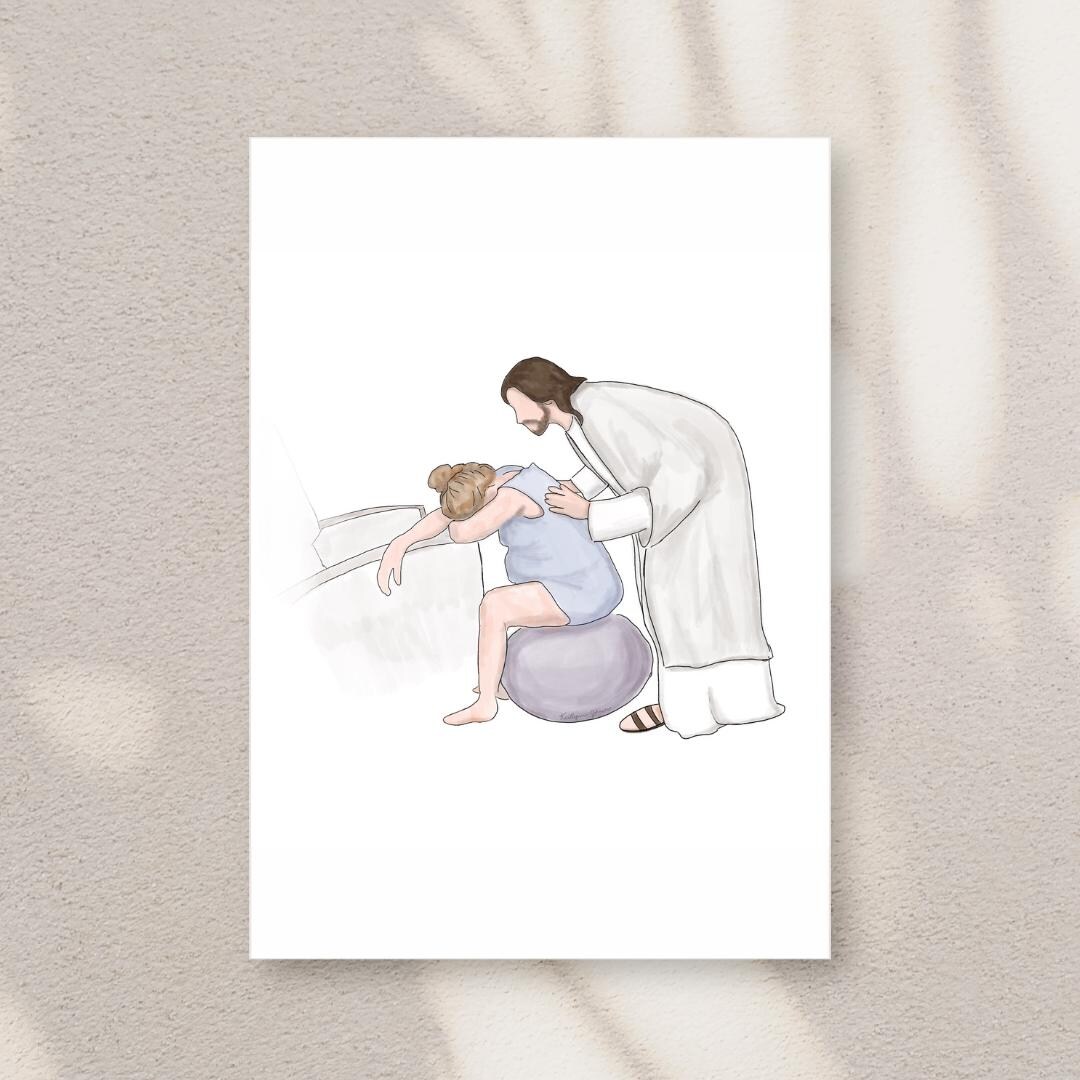 Christian Birth Support Art Print | Faith-based Motherhood Artwork - Etsy