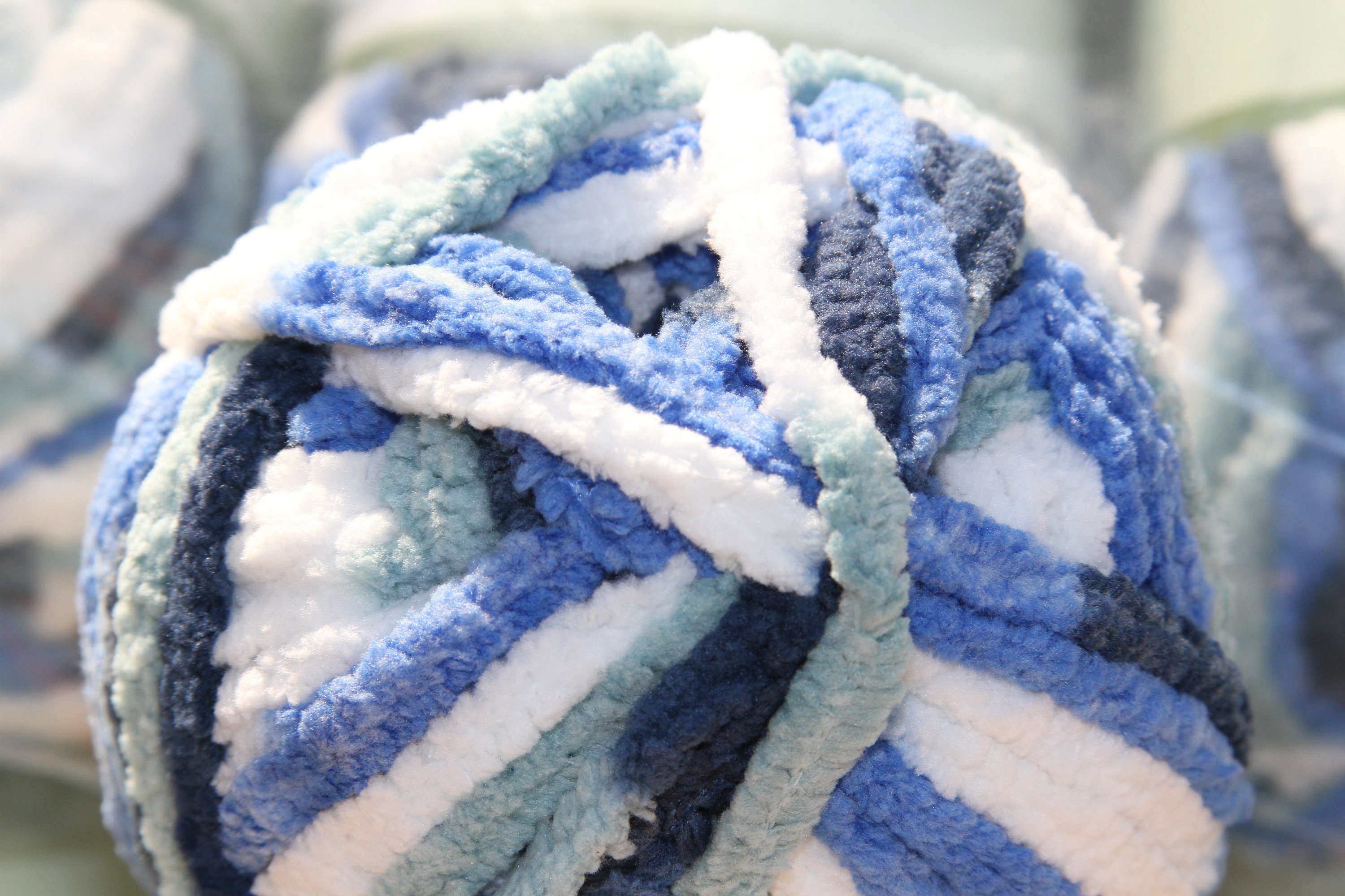 Northland Comfy Fleece Yarnbulk Sale Blue/white Fade Etsy UK