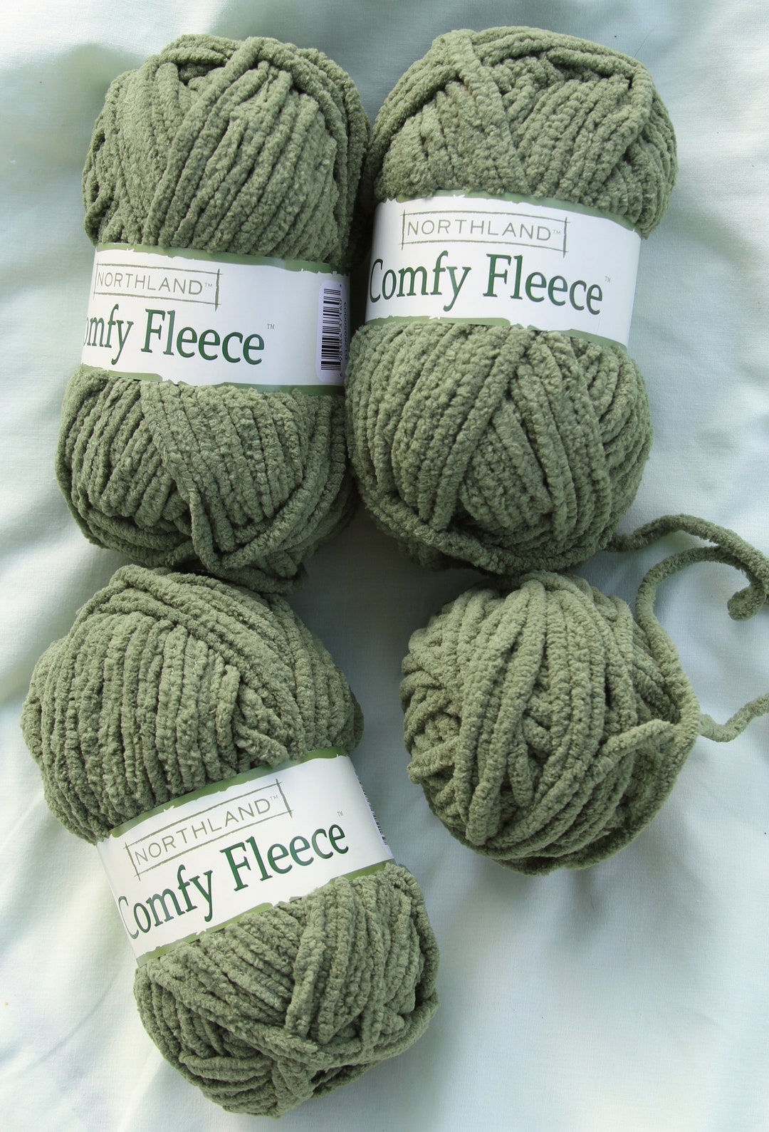 Northland Comfy Fleece Yarnbulk Sale Olive Green Etsy UK