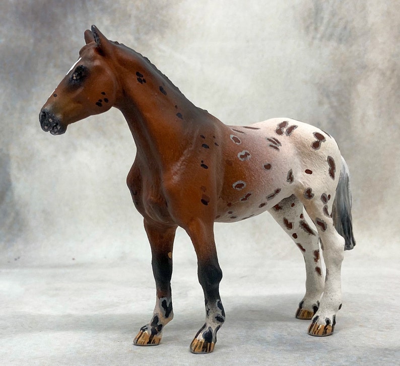 MOJO Dutch Warmblood Horse Figurine - Hand Painted Realistic Equestrian Toy