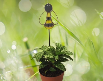 Honeybee Stained Glass Sun Catcher