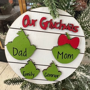 Ornement de la famille Grinch