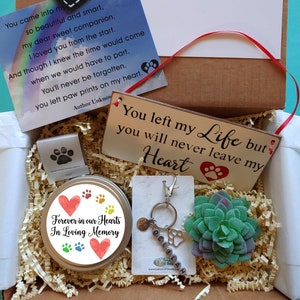 Pet Sympathy Gift Box, Pet Loss, Dog Loss Gift, Cat Loss Gift, Custom Pet Memorial Gift, Rainbow Bridge, Dog Memorial, Cat Memorial, Sorry