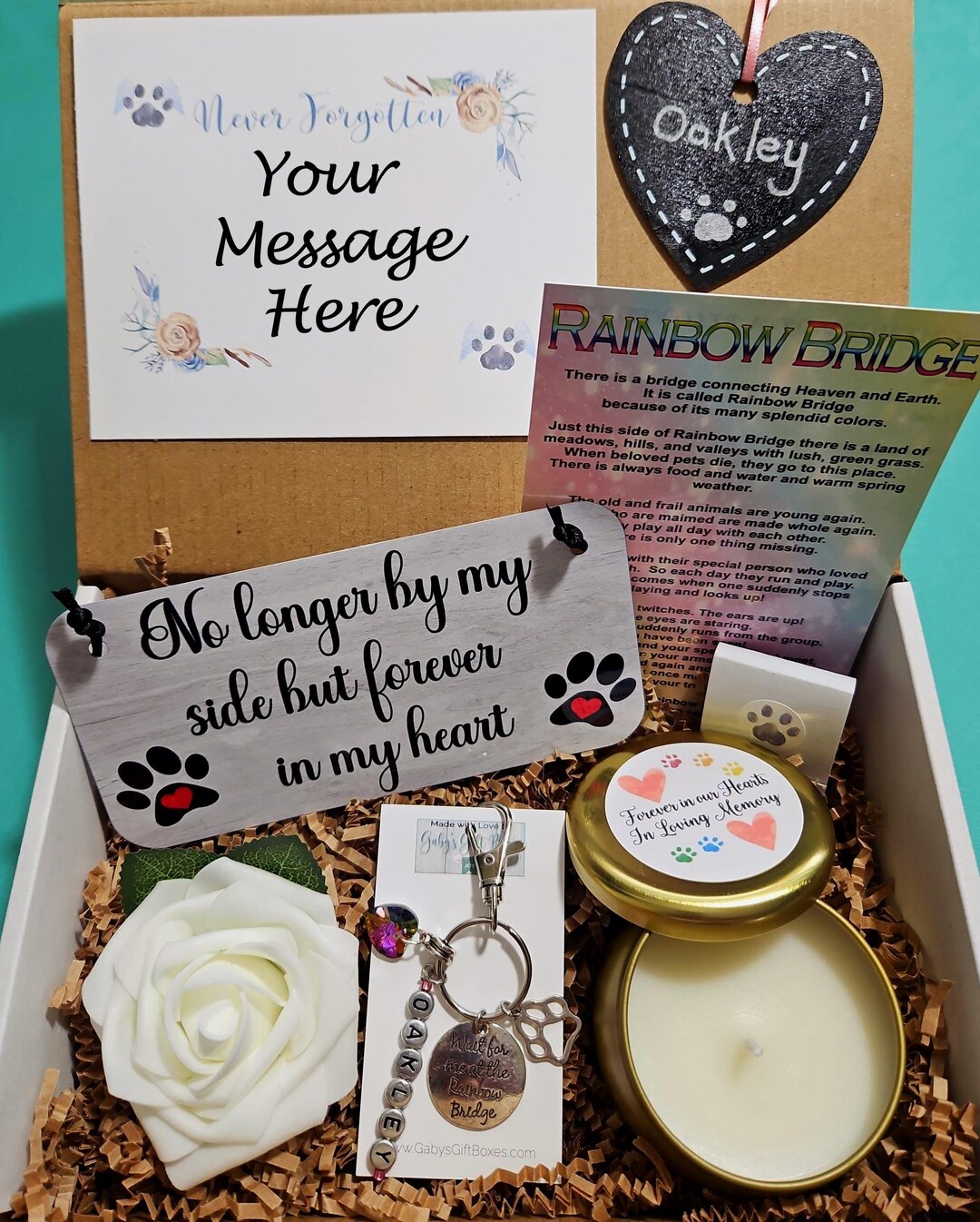 Pet Sympathy Gift Box, Pet Loss, Dog Loss Gift, Cat Loss Gift, Custom ...