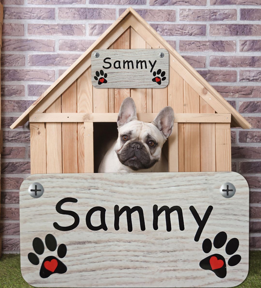Personalized Dog Crate Sign, Custom New Pet Gift Tag, Name Plate With ...