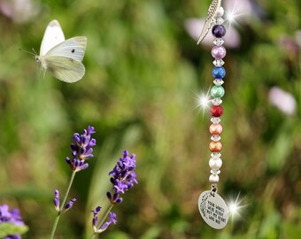 Rear View Mirror Charm, Pet Sympathy, Memorial, Rainbow Bridge, Pet Loss Gift, Dog, Cat, Car Accessories, Car Hanger, Sentimental Car Charm