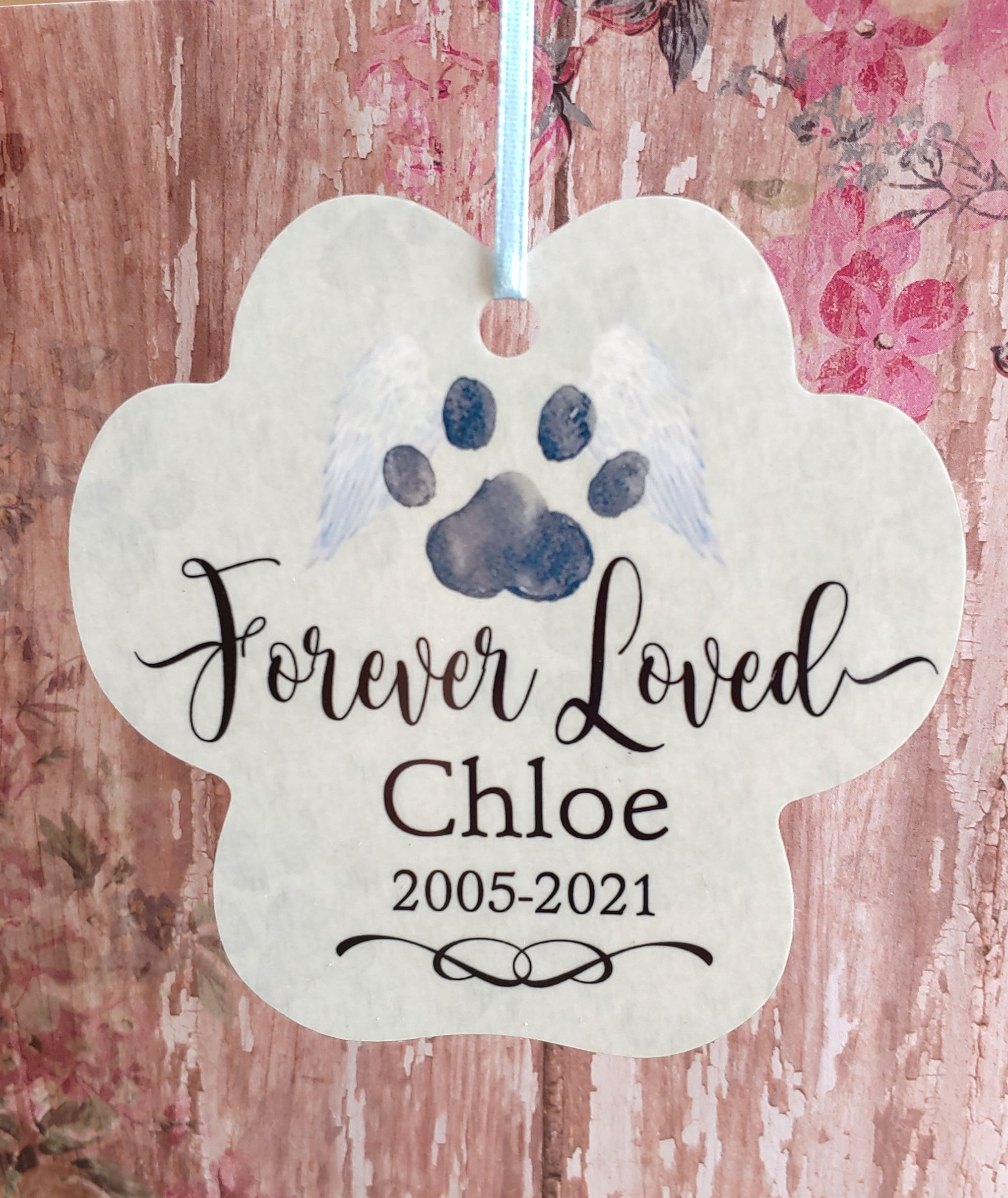Personalized Pet Memorial Ornament Dog Passed Away Pet Loss Etsy