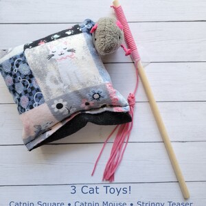 Cat Mom Gift Box, Cat Lover Gift Basket, Kitten Mom Gift, Pet Gift, Cat Lady Gift, Handmade Cat Toy, Pet Adoption, New Kitten Box, Kitty Toy Bild 5