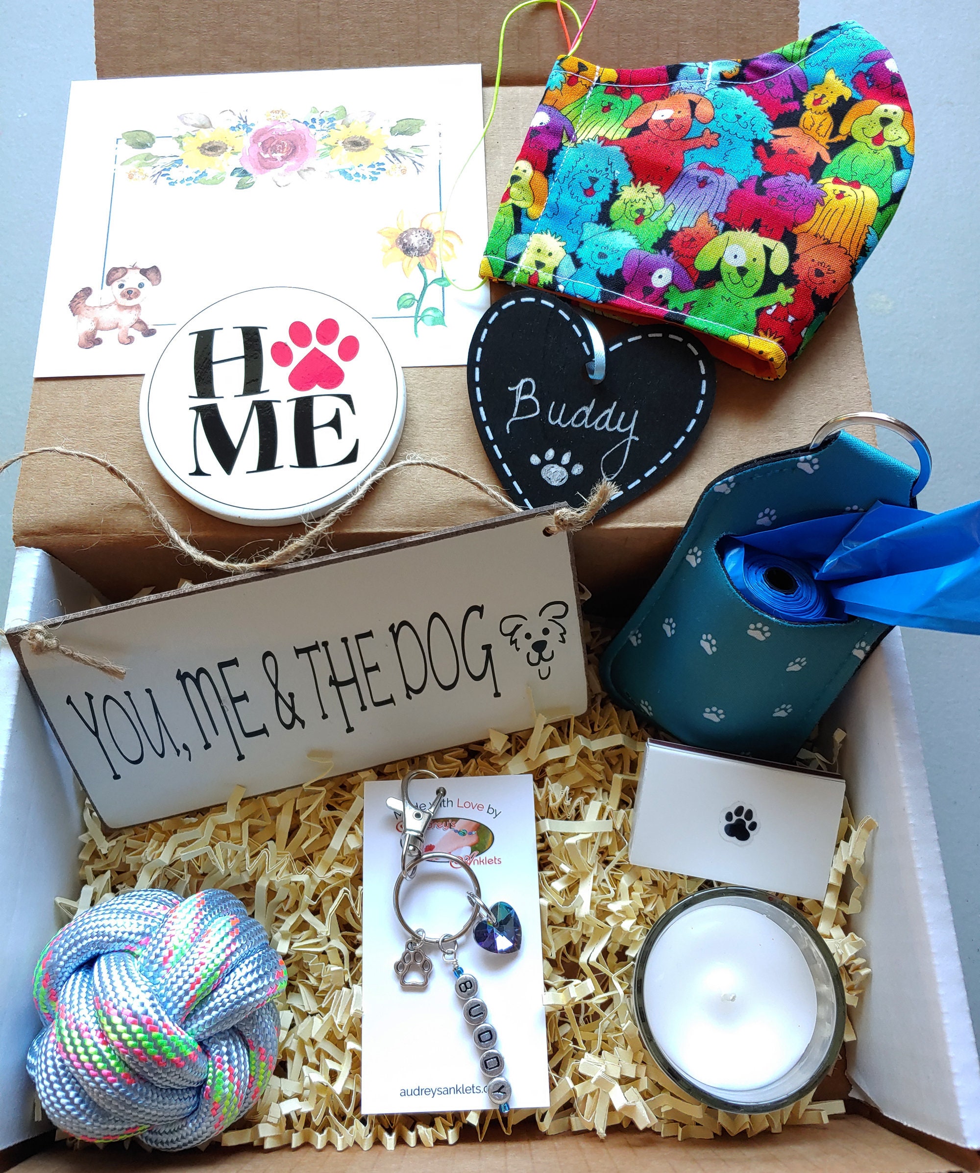 New Puppy Gift Box Home Dog Gift Personalized Dog Etsy