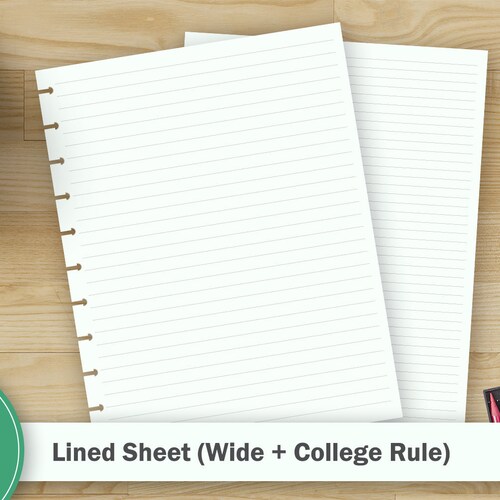 Lined Paper Lined Paper Printable Note Paper Happy Planner Etsy