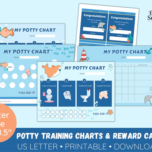 Baby shark potty chart Etsy México