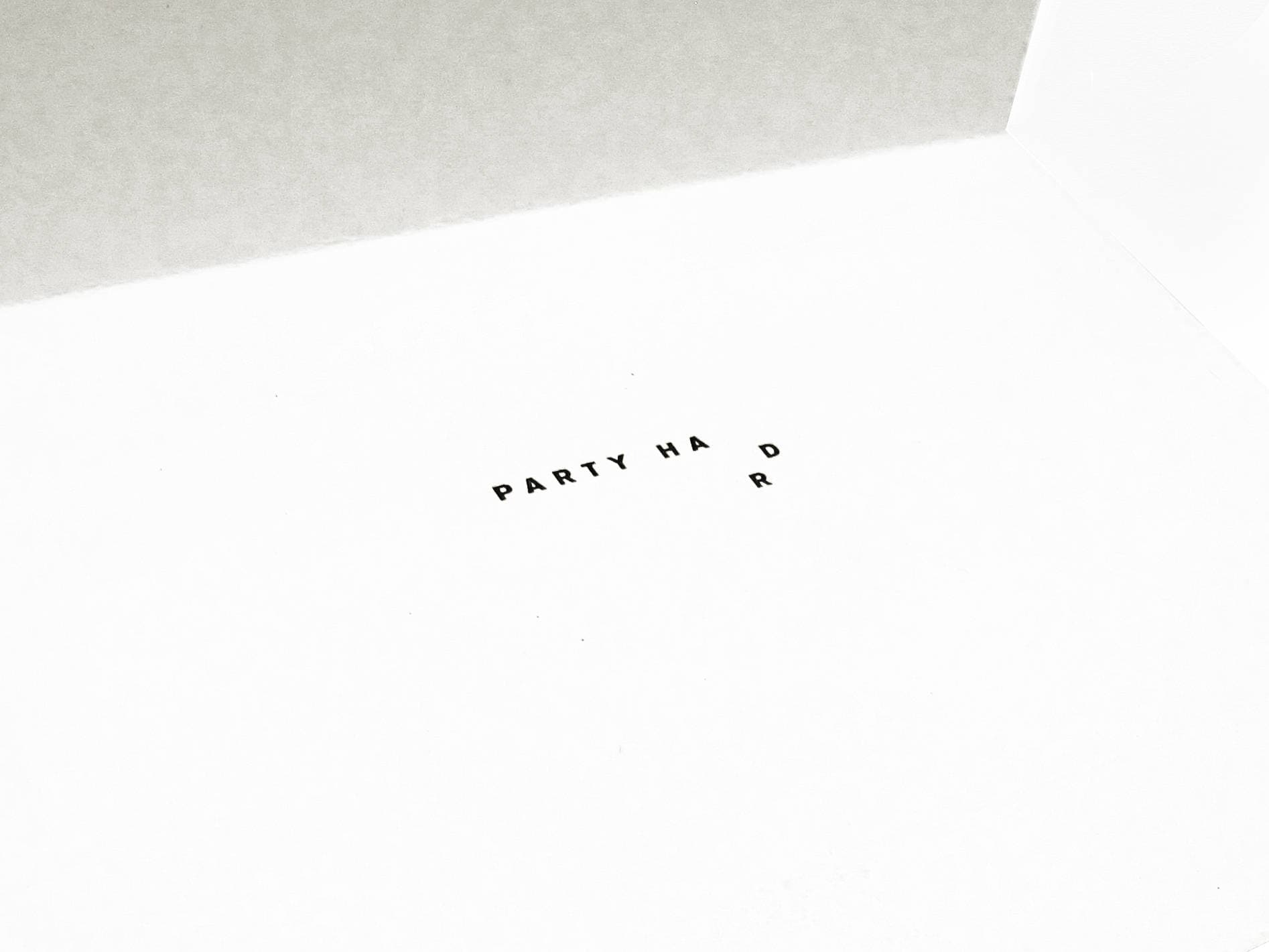 Drunk Happy Birthday Letterpress Card Etsy