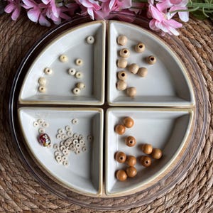 Tiny Treasure Mix – Mini Boho Bead Set – 30 pcs – Small Glass, Wood & Seed Beads – Dainty Jewelry Supplies