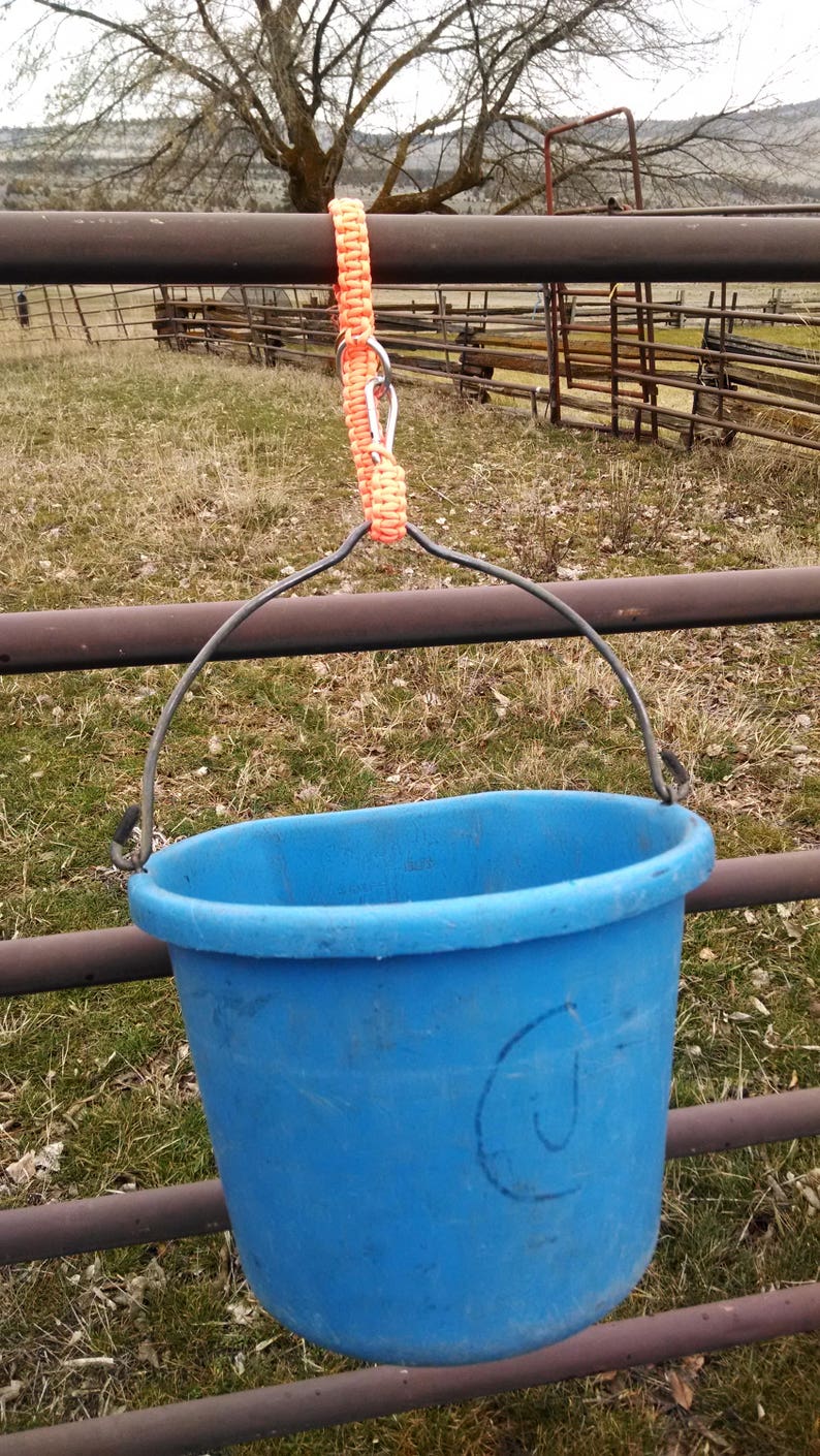 Paracord Bucket Hangers Etsy