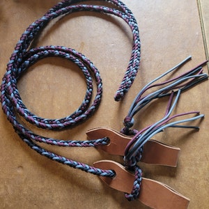Braided Reins with Slobber straps