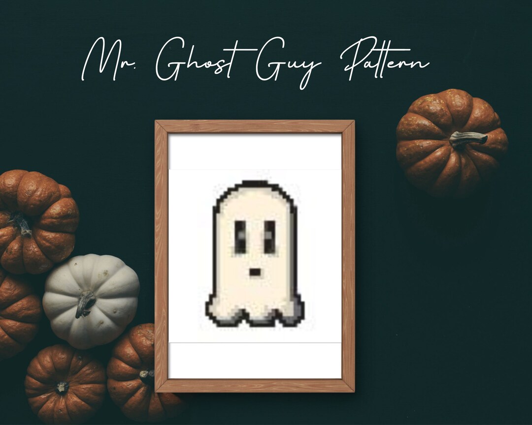 Ghost Cross Stitch Pattern Embroidery PDF Digital Download - Etsy