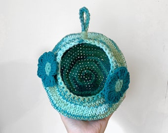 Crochet Small Animal Pod | Slouchy Pod | Rat Pod | Rat Hammock | Ferret Hammock | Cage Accessories | Crochet Hammock