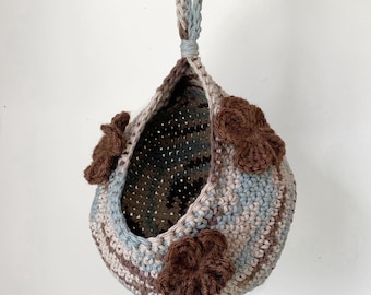 Crochet Small Animal Pod | Slouchy Pod | Rat Pod | Rat Hammock | Ferret Hammock | Cage Accessories | Crochet Hammock