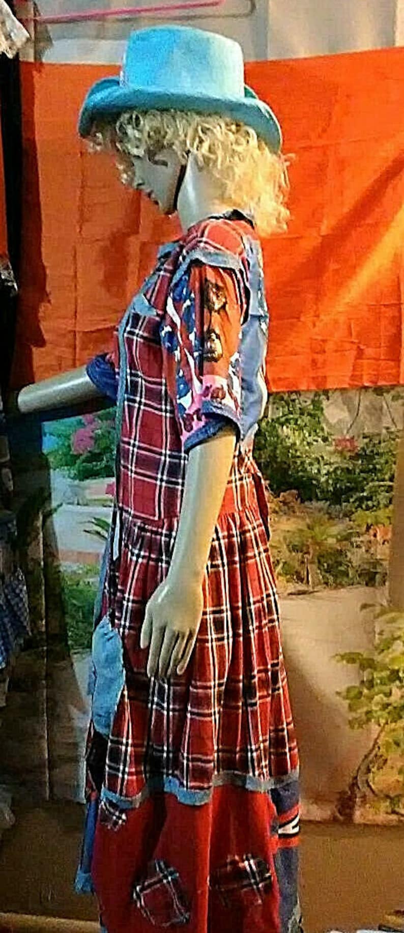 Sale,Free SHipp dress upcycled ooak dress tunic jacket Handmade dress country western boho dress tunic gypsy,steampunk Koolhanddesigns
