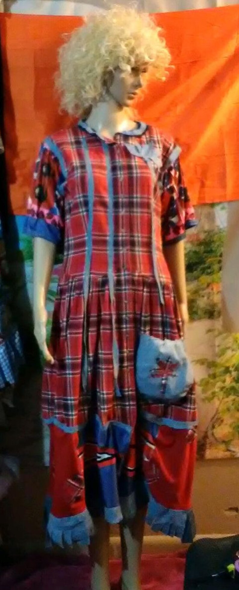 Sale,Free SHipp dress upcycled ooak dress tunic jacket Handmade dress country western boho dress tunic gypsy,steampunk Koolhanddesigns
