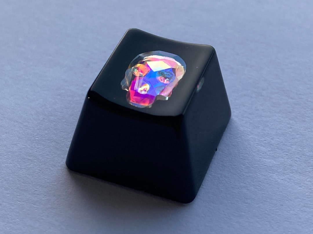 Artisan Keycaps White or Black Skull Key Cap ESC Keycap, Glossy Finish ...