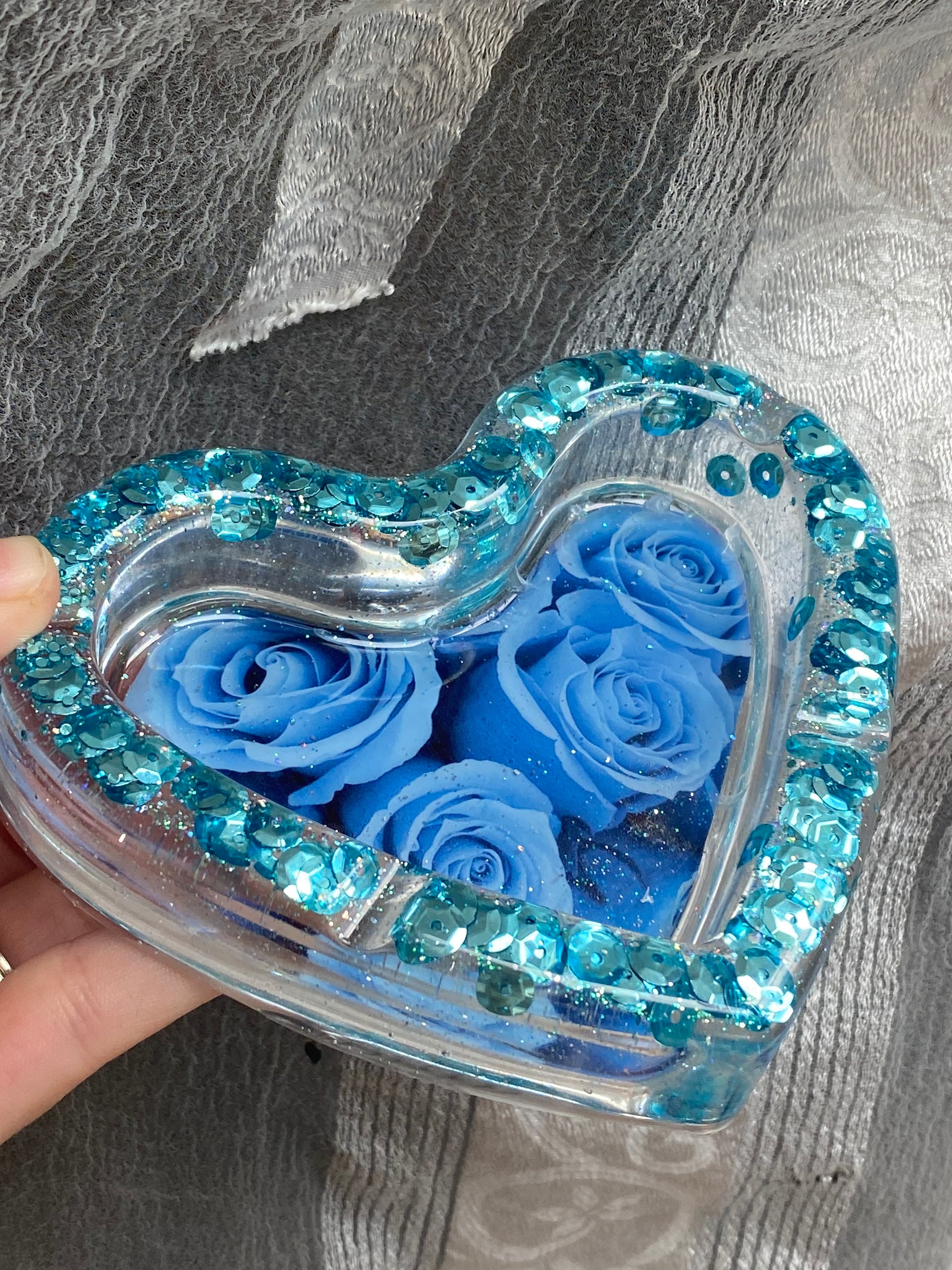 Blue Ashtray Heart ashtray | Etsy