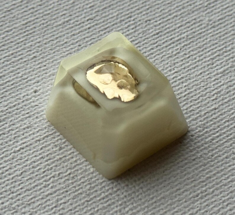 Artisan Keycaps White or Black Skull Key Cap ESC Keycap, Glossy Finish ...