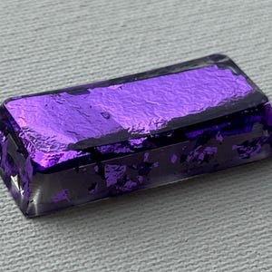 Cherry Profile - Clear with Purple Foil ESC 1u (R4), SpaceBar 6.25u, Arrow Keys, Back Lit Artisan keycap, Cherry MX GemKeyCaps