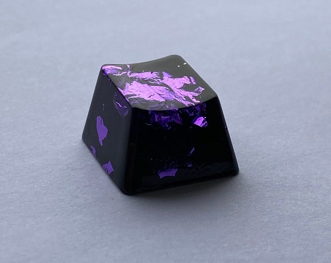 Artisan Keycaps Black & Purple ESC Key cap Glossy Back Lit Keycap OEM profile Cherry MX