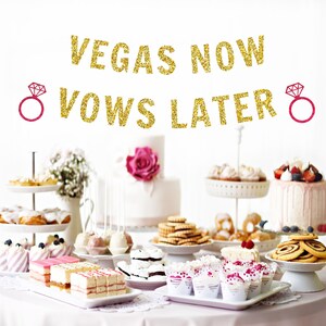 Hen party banner Vegas bridal shower celebration banner bachelorette party banner decoration image 1