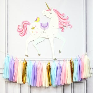 Unicorn 3 ft Cutout - Unicorn Party Decoration - Unicorn Birthday Party