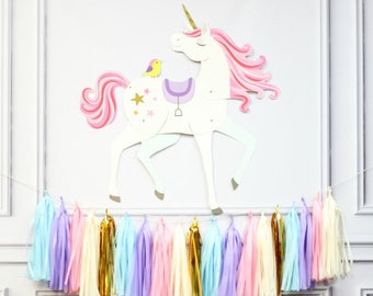 Rainbow Unicorn Birthday Decorations Unicorn Party Rainbow Party Decorations  