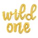Hil and Han reviewed WILD ONE Gold Script Letter Balloons, First Birthday, Wild One Balloon Banner, Wild One Party Deco, Wild One Banner, One Balloon