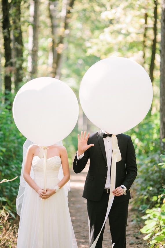 Géant Blanc 36 Ballon Jumbo Mariage Blanc Ballon Blanc Grand Ballon Rond