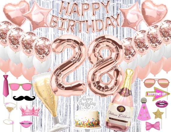 28th Party Decorations 28th Party Backdrop Photo Props 28 - Etsy