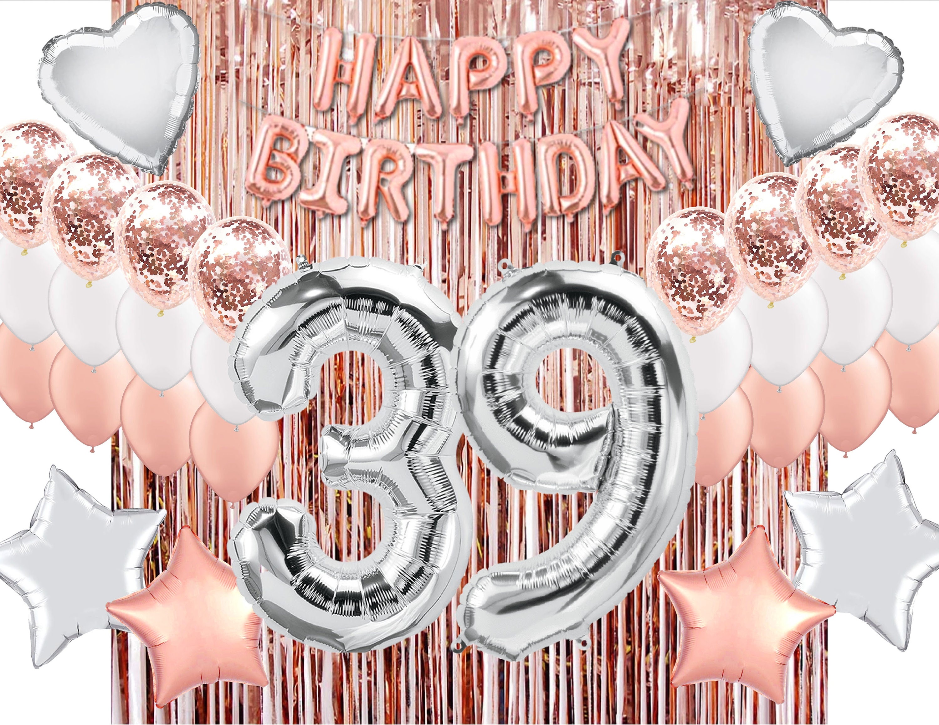 39th Birthday Party Decorations 39th Birthday Party Ideas 39th - Etsy