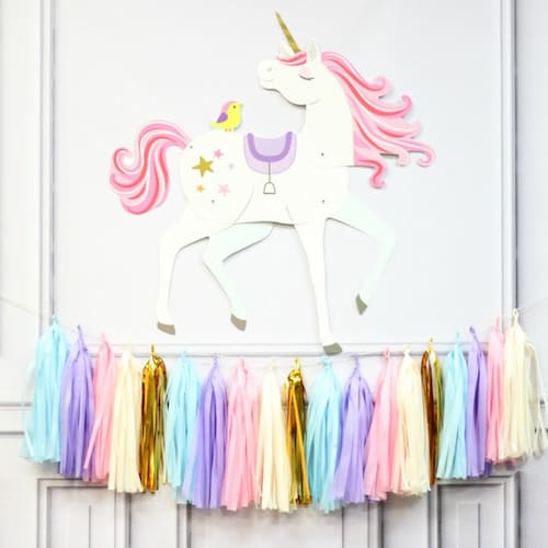 Unicorn 3 Ft Cutout Unicorn Party Decoration Unicorn Etsy