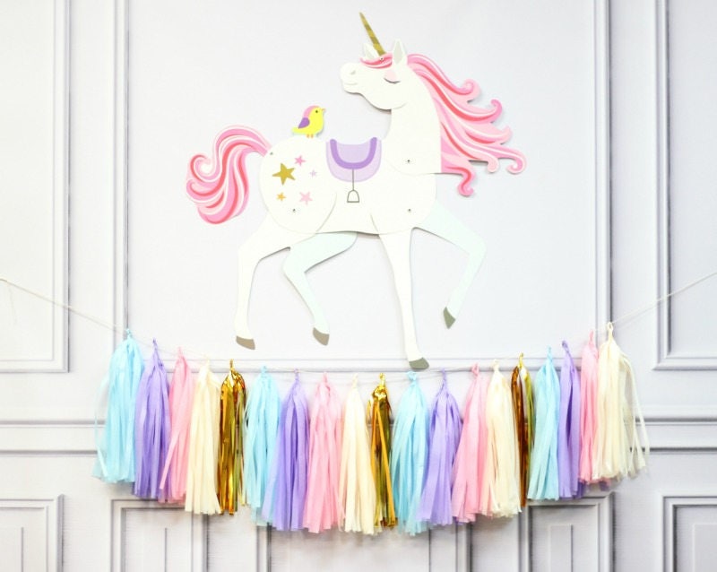 The Sweetest Unicorn Birthday Party + Free Printables — Mint Event Design   Unicorn themed birthday party, Birthday party decorations diy, Rainbow  unicorn birthday